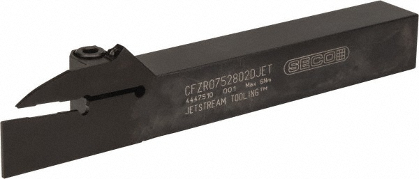 Seco Indexable Turning Toolholder: CFZR 0752802DJET, 90.0 deg Lead Angle, Clamp - 02749013