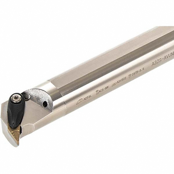 Tungaloy Indexable Boring Bar: A24-AVUNR3-D32, 2.0000" Min Bore, Right Hand, 93 deg Lead, Steel (Shank) - 6864221