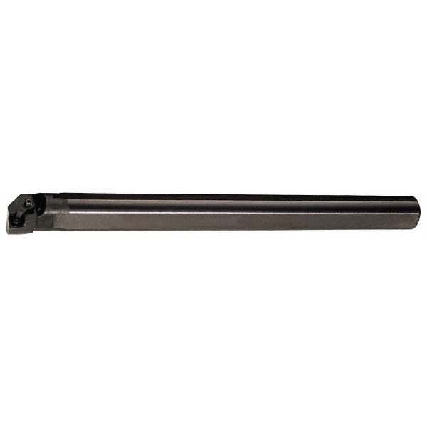 Hertel Indexable Boring Bar: A24MCLNR4 1-1/2", 1.7600" Min Bore, Right Hand, -5 deg Lead, Steel - 7000008