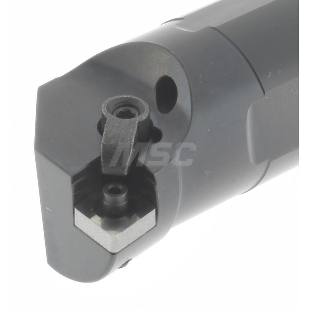 Hertel Indexable Boring Bar: A24MCLNR4 1-1/2", 1.7600" Min Bore, Right Hand, -5 deg Lead, Steel - 7000008