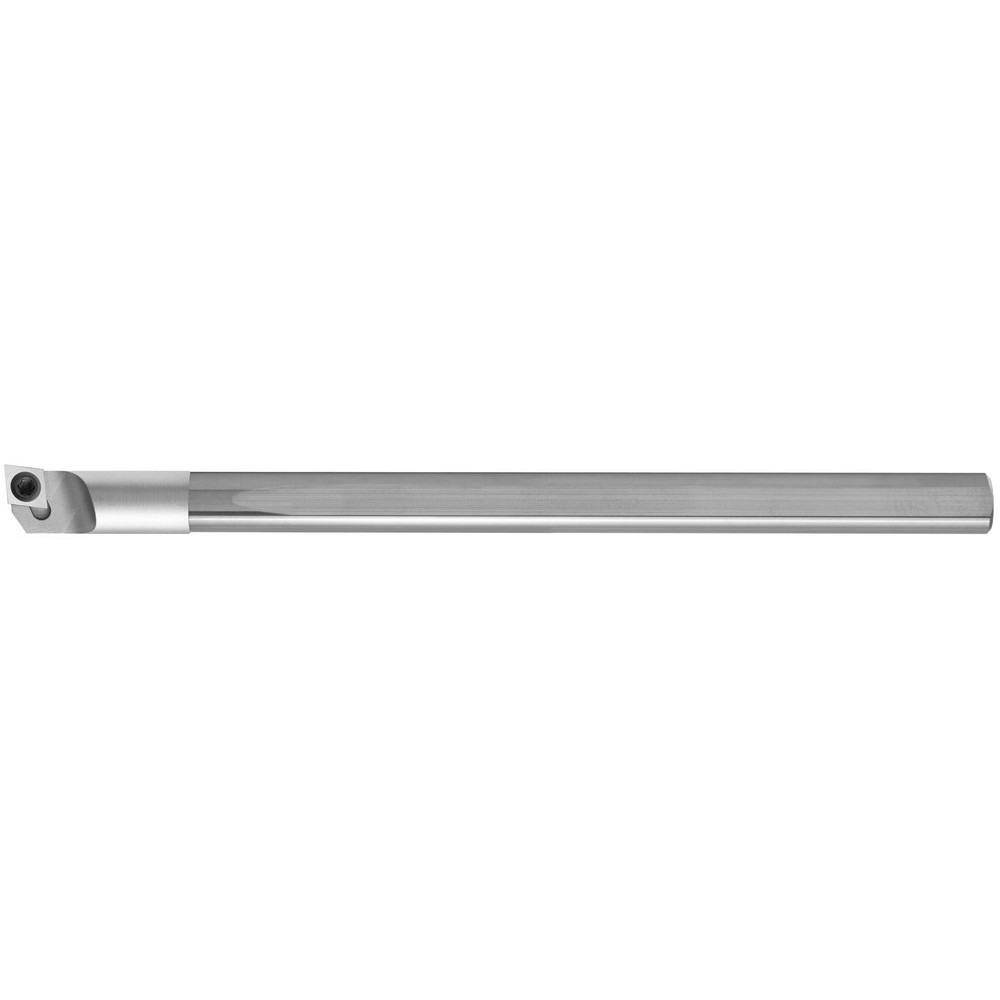 Scientific Cutting Tools Indexable Boring Bar: ACBC250F5L, 0.2860" Min Bore, Left Hand, 5 deg Lead, Solid Carbide (Shank) & Steel (Head) - ACBC250F5L