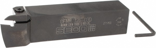 Seco Indexable Turning Toolholder: CFIR 125 03D, 90.0 deg Lead Angle, Clamp - 00002809