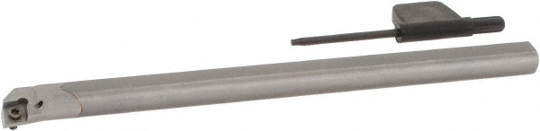 Sandvik Coromant Indexable Boring Bar: E10R-SCLCL3-R, 0.7717" Min Bore, Left Hand, -5 deg Lead, Solid Carbide - 5853221