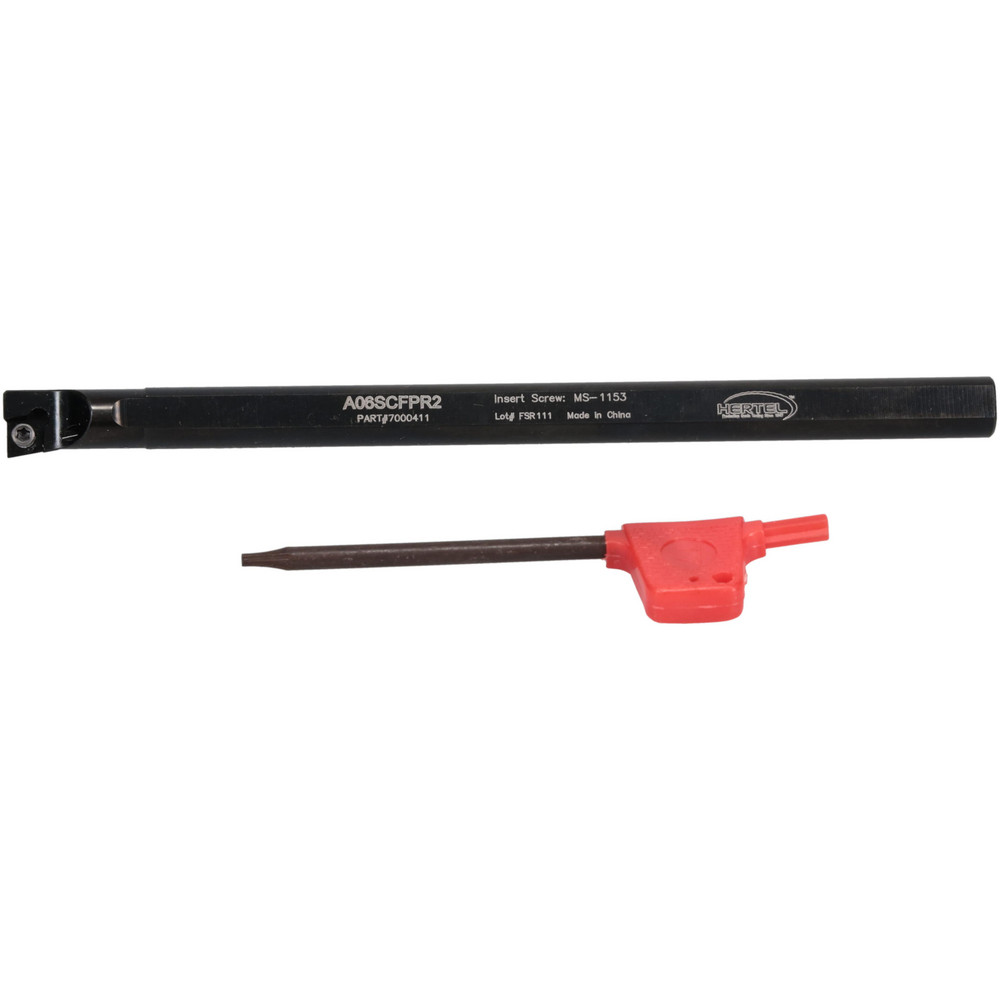 Hertel Indexable Boring Bar: A12SCLPR3AP5, 23.62 mm Min Bore, Right Hand, 19.05 mm Shank Dia, Steel - 7000418