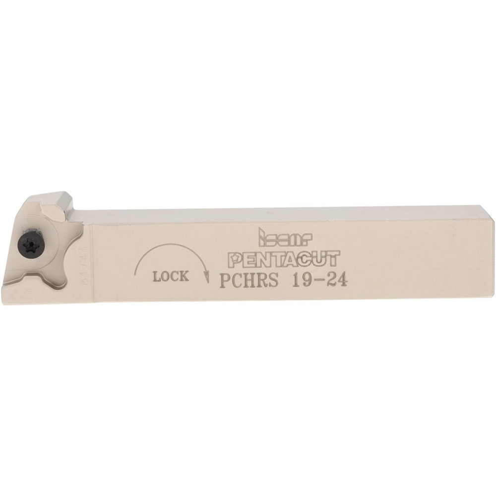 Iscar Indexable Grooving-Cutoff Toolholder: PCHRS 19-24 *, 0.031 to 0.189" Groove Width, 0.256" Max Depth of Cut, Right Hand - 2394823