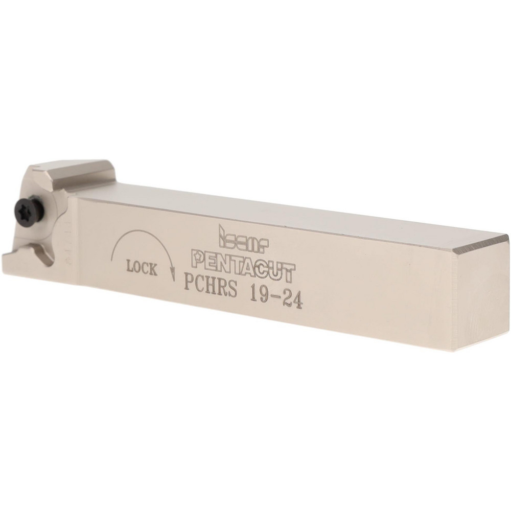 Iscar Indexable Grooving-Cutoff Toolholder: PCHRS 19-24 *, 0.031 to 0.189" Groove Width, 0.256" Max Depth of Cut, Right Hand - 2394823