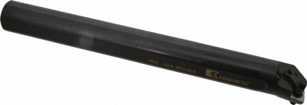 Kennametal Indexable Boring Bar: A24MCFNR4, 44.70 mm Min Bore, Right Hand, 38.10 mm Shank Dia, Steel - 1808206