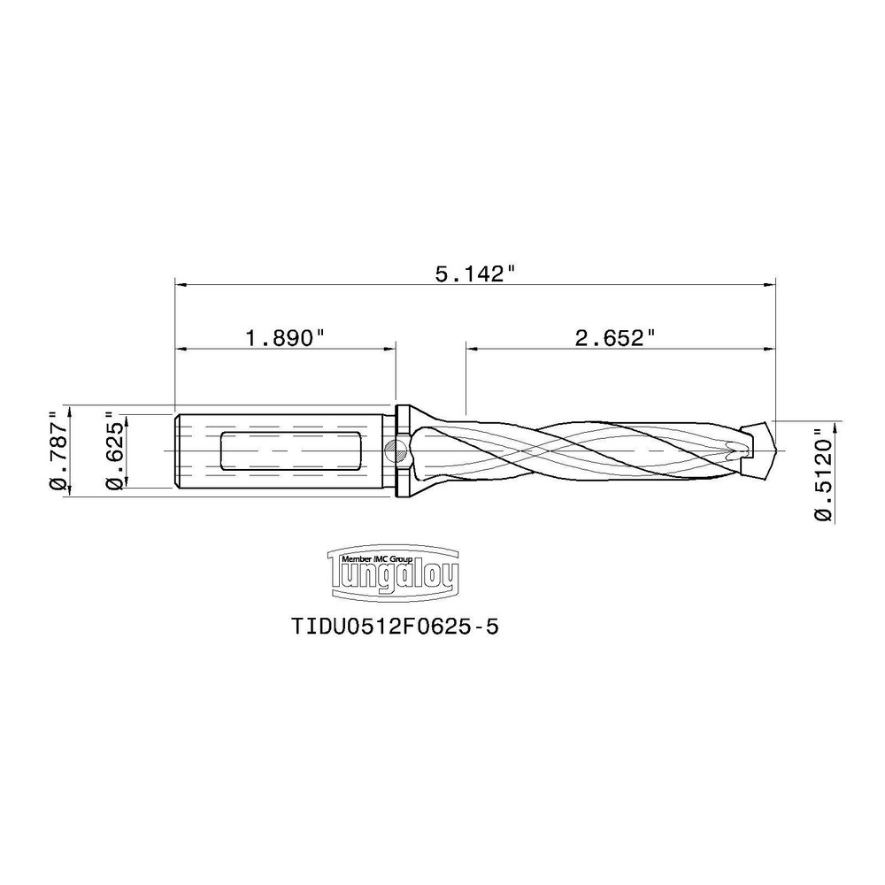 Tungaloy Indexable Boring Bar: A20-ASKNR4-D25, 1.5000" Min Bore, Right Hand, 75 deg Lead, Steel (Shank) - 6864423