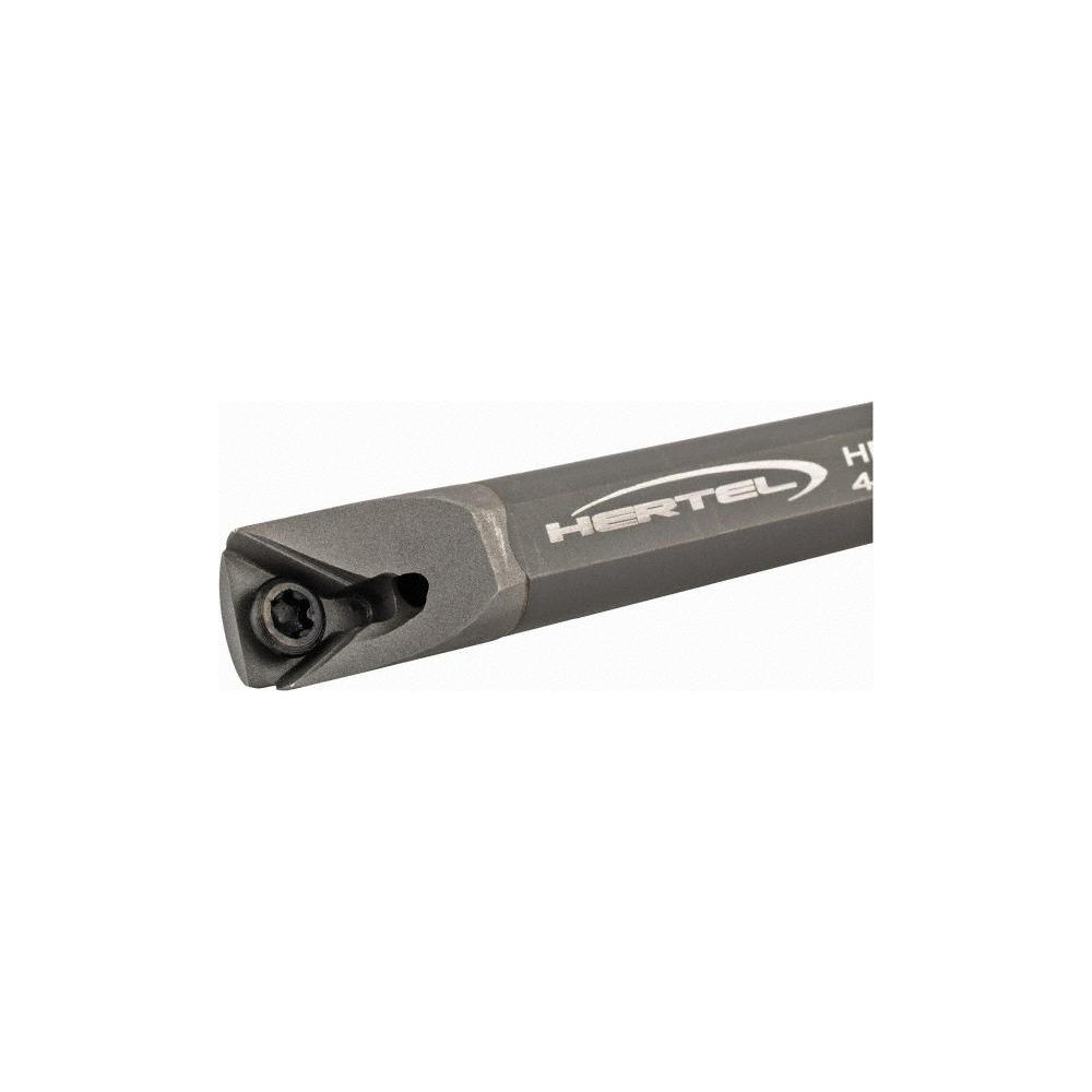 Hertel Indexable Boring Bar: HBBQ-C375R5-6.0-438, 0.4380" Min Bore, Right Hand, Solid Carbide - H59870113