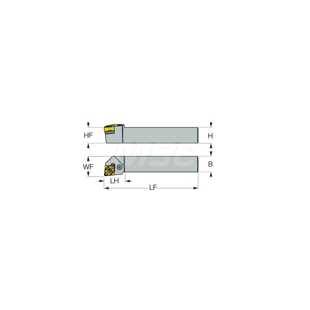 Iscar Indexable Turning Toolholder: PCLNL20-5X, Clamp - 3606674
