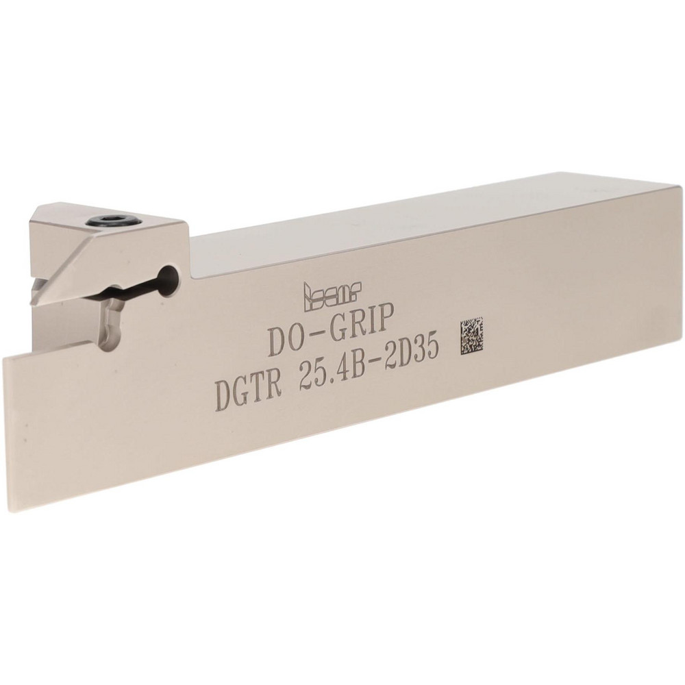 Iscar Indexable Grooving-Cutoff Toolholder: DGTL 9.5B-2D30, 0.075 to 0.098" Groove Width, 0.591" Max Depth of Cut, Left Hand - 2301422
