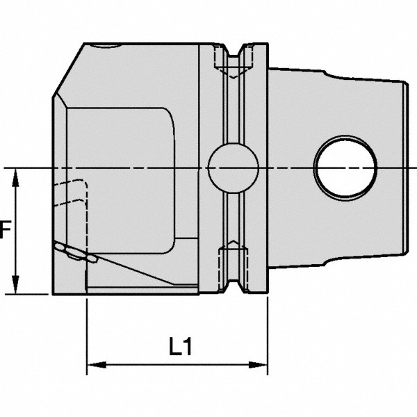 Kennametal Modular Grooving Head: Right Hand, Blade Holder Head, KM63TS System Size - 5999948