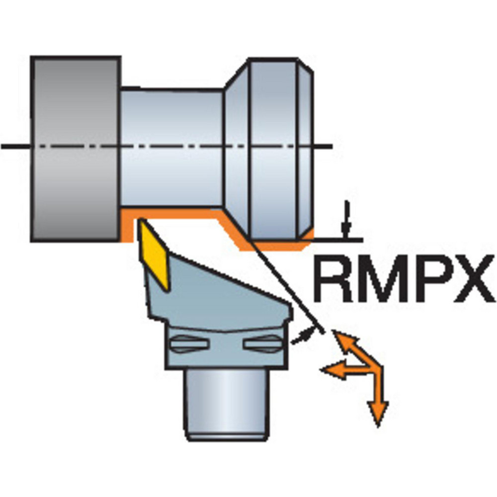 Sandvik Coromant Modular Turning & Profiling Head: Size C8, 80 mm Head Length, Left Hand - 5729424