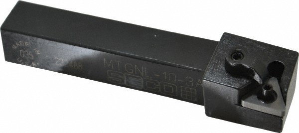 Seco Indexable Turning Toolholder: MTGNL-10-3A, 90.0 deg Lead Angle, Clamp & Pin - 00013153