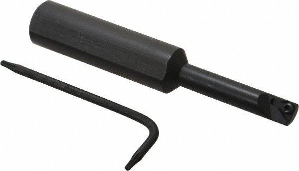 Seco Indexable Boring Bar: H0408STLDR-1.2, 0.3000" Min Bore, Right Hand, -5 deg Lead, Heavy Metal - 00057666