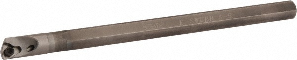 Seco Indexable Boring Bar: H0408STLDR-1.2, 0.3000" Min Bore, Right Hand, -5 deg Lead, Heavy Metal - 00057666