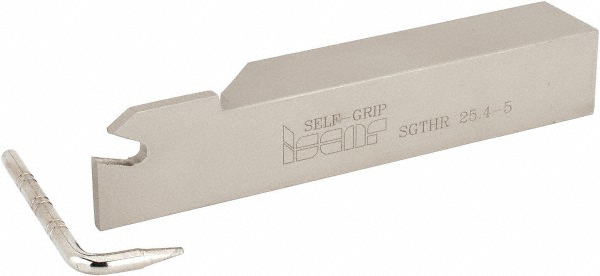 Iscar Indexable Cutoff Toolholder: 1.1" Max Depth of Cut, 2.44" Max Workpiece Dia, 0.161" Min Insert Width, Right Hand - 2300935