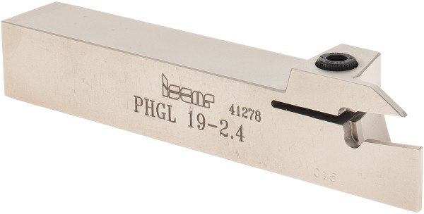 Iscar Indexable Grooving Toolholder: PHSR 12.7-2.4, External, Right Hand, 1" Max Workpiece Dia - 2800754