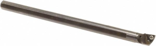 Hertel Indexable Boring Bar: A08SWLPR2 1/2", 0.6000" Min Bore, Right Hand, -5 deg Lead, Steel - 7000072