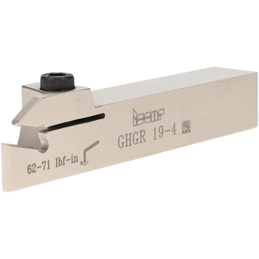 Iscar Indexable Grooving-Cutoff Toolholder: GHGL 31.7-4, 0.15 to 0.19" Groove Width, 1" Max Depth of Cut, Left Hand - 2800251