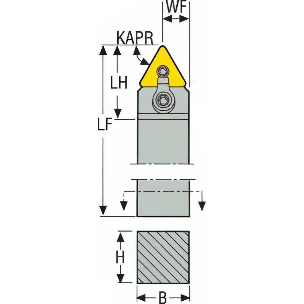Seco Indexable Turning Toolholder: MTENNS-64-3, Clamp - 00013890