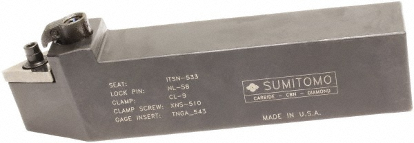 Seco Indexable Turning Toolholder: MTENNS-64-3, Clamp - 00013890