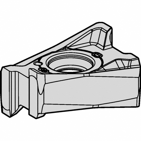 Kennametal Modular Turning & Profiling Head: Size KM63, 60 mm Head Length, External, Right Hand - 2407969