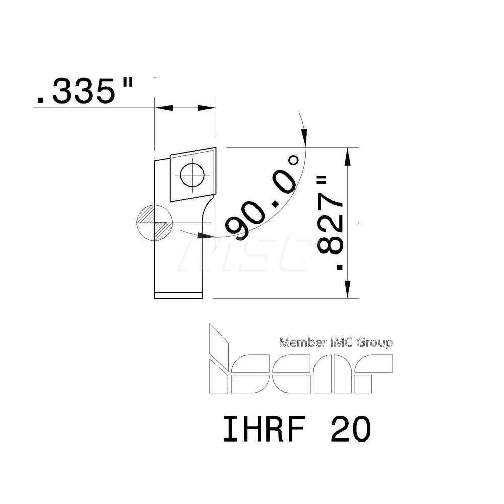 Iscar Indexable Boring Cartridge: Series ItsBore, 0.8661" Min Dia - 4550334