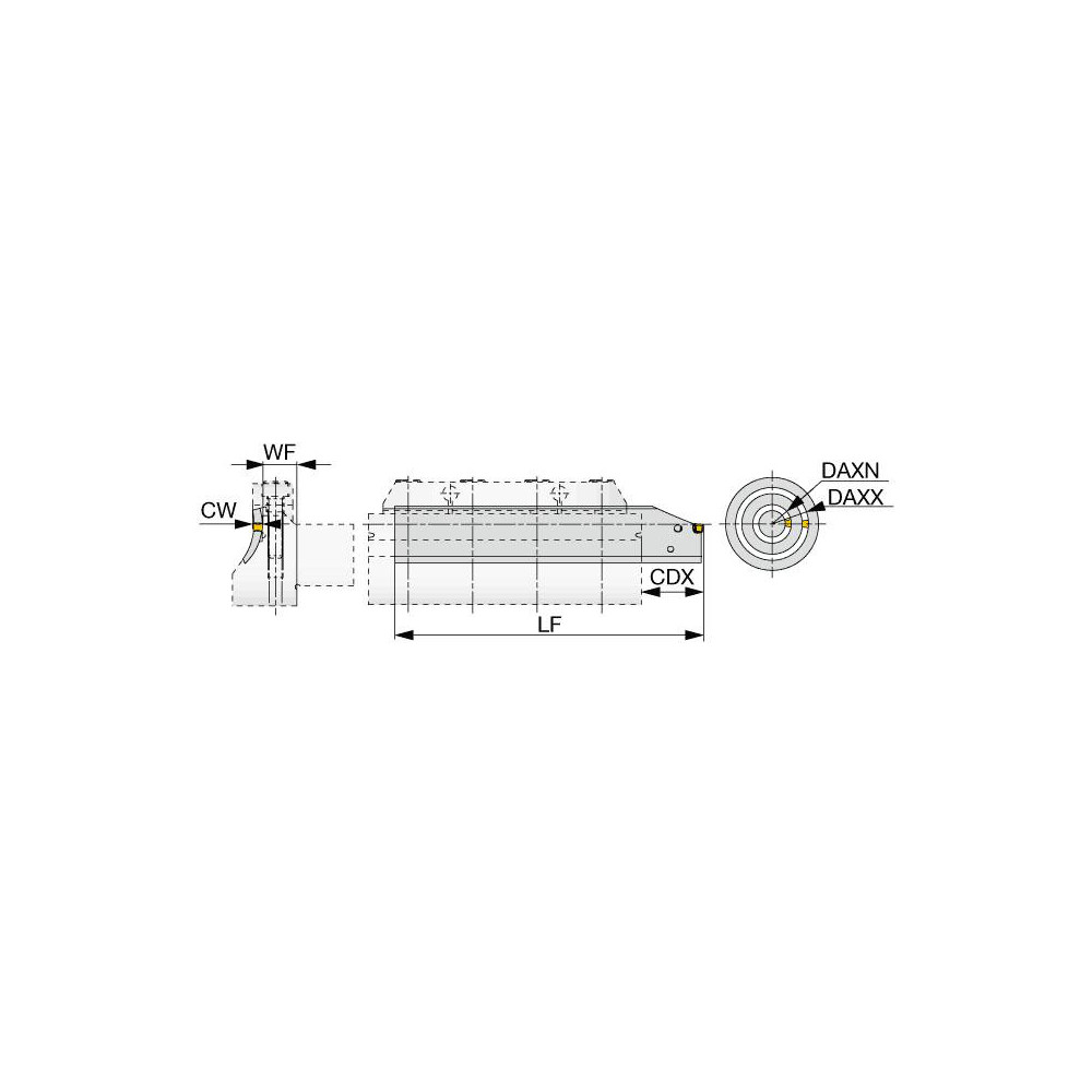 Tungaloy Indexable Grooving Blade: 5 mm Min Width, Right Hand - 6734854