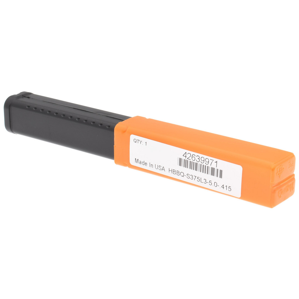 Hertel Indexable Boring Bar: HBBQ-S375L3-5.0-.415, 0.4150" Min Bore, Left Hand, Steel - H08614851