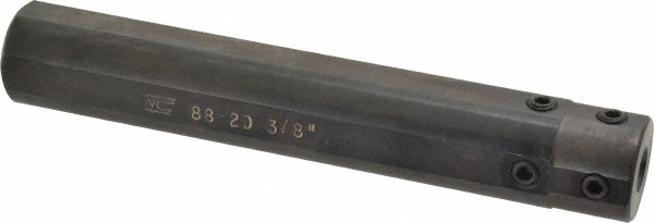 Hertel Indexable Boring Bar: HBBQ-S375L3-5.0-.415, 0.4150" Min Bore, Left Hand, Steel - H08614851