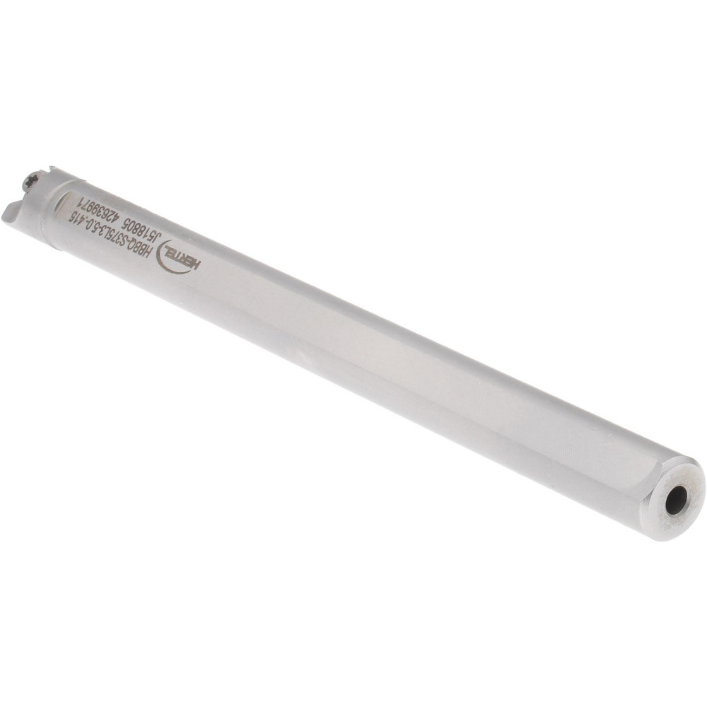 Hertel Indexable Boring Bar: HBBQ-S375L3-5.0-.415, 0.4150" Min Bore, Left Hand, Steel - H08614851
