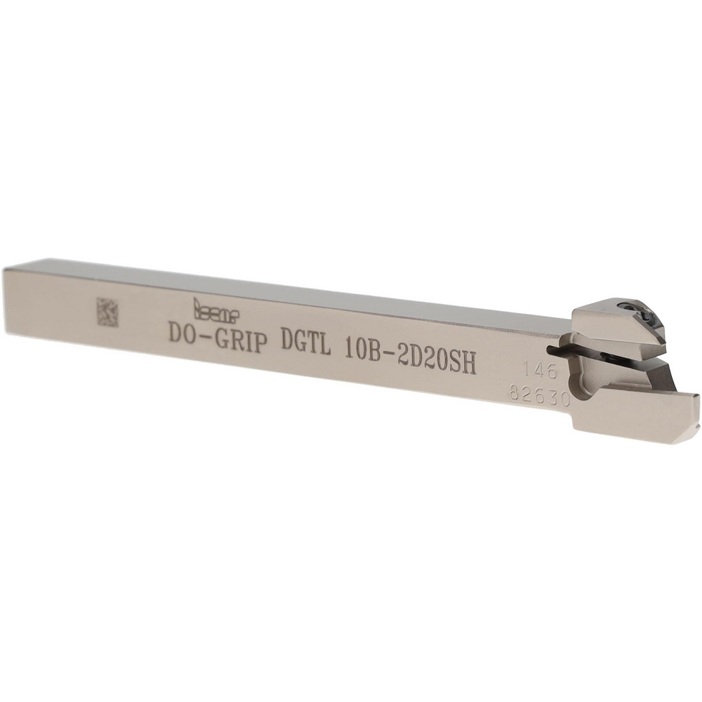 Iscar Indexable Grooving-Cutoff Toolholder: DGTL 20B-3D40, 3 to 3.18 mm Groove Width, 10 mm Max Depth of Cut, Left Hand - 2301401