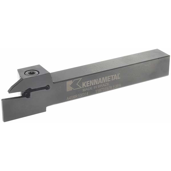 Kennametal Indexable Grooving-Cutoff Toolholder: A4SMR160317, 3 mm Min Groove Width, 17 mm Max Depth of Cut, Right Hand - 1953181