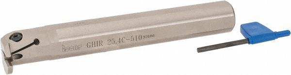 Iscar Indexable Boring Bar: GHIR-31.7-4 ISCAR TOOL, 1.48" Min Bore Dia, Right Hand Cut, 1-1/4" Shank Dia - 2800353
