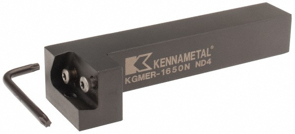 Kennametal Indexable Grooving Toolholder: KGMER2050N, Right Hand - 1617592