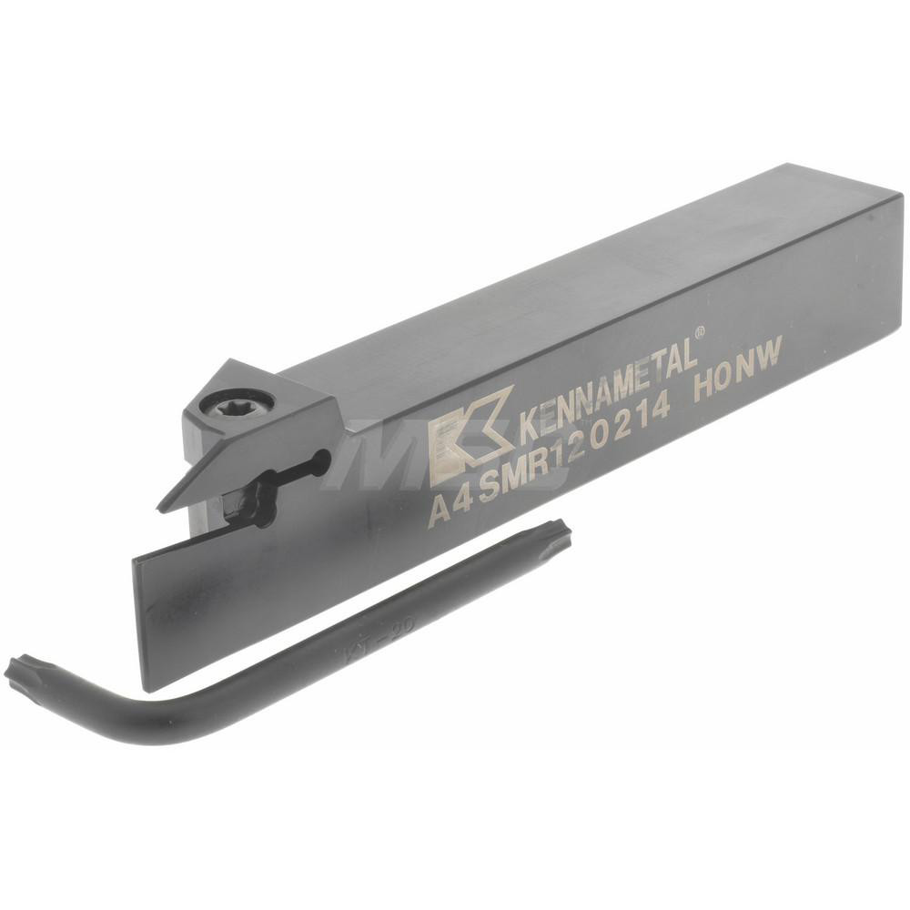 Kennametal Indexable Grooving-Cutoff Toolholder: A4SMR120214, 0.079" Min Groove Width, 14 mm Max Depth of Cut, Right Hand - 2976496