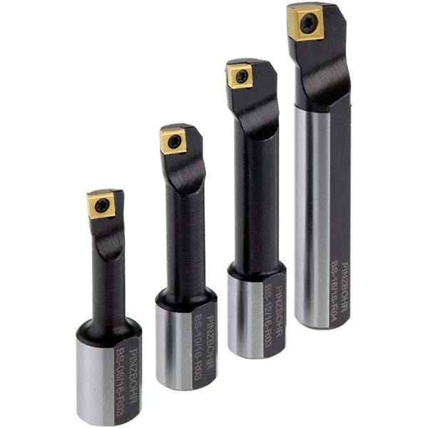 Techniks Indexable Boring Bar: BS-12-16-R03, 0.6300" Min Bore, Right Hand - 6942237
