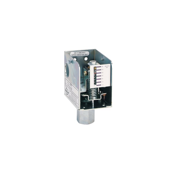 Interruptor de presión de diafragma de bajo costo de Instrumentos Dwyer, rango ajustable 1-100inwc .25-24.9 kPa, banda muerta 7inwc 1.74 kPa - CS-3.