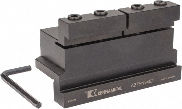 Kennametal Tool Block Style A2TZN, 32mm Blade Height, 4.33" OAL, 1.89"& OAH, Indexable Cutoff Blade Tool Block - 1878088