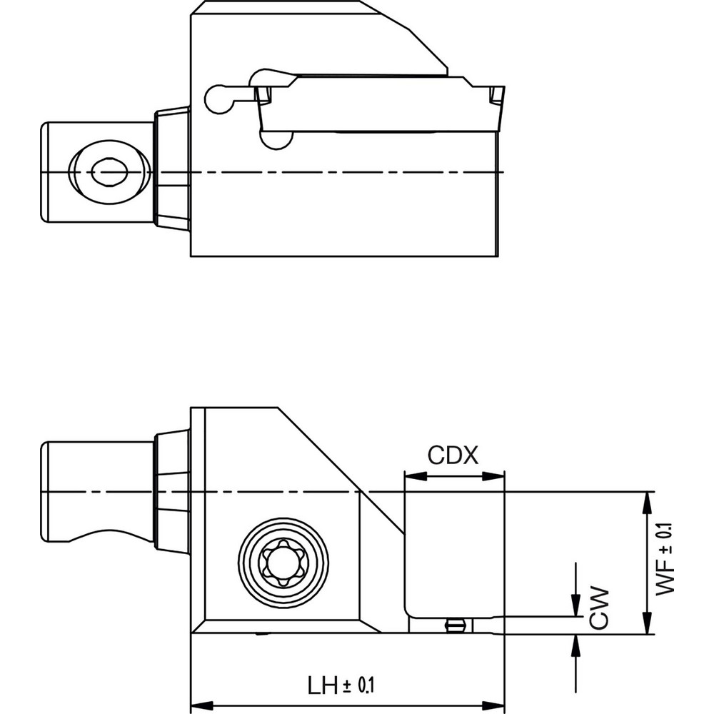 Sumitomo Modular Grooving Cutting Unit Heads: Universal, 0.2756, 7.00, 0.0492 - U108021