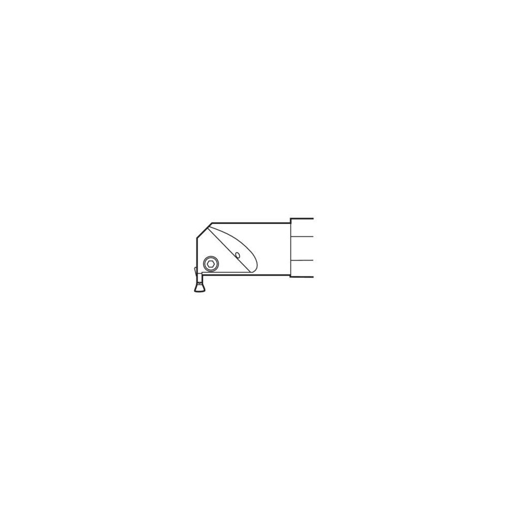 Seco Indexable Turning Toolholder: A16-CGJR1902, 90.0 deg Lead Angle, Clamp - 02749020