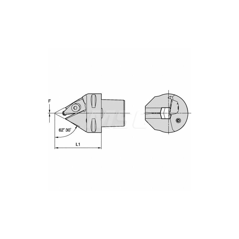Kennametal Indexable Boring Bar: E20SSDUPL11, 25.00 mm Min Bore, Left Hand, 20.00 mm Shank Dia, 3 deg Lead, Solid Carbide - 1152907