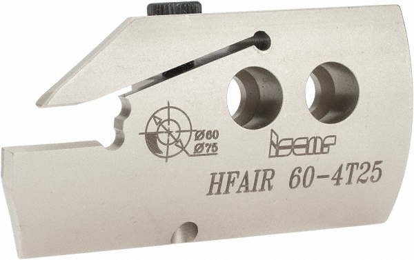 Iscar LOGIQFGRIP Style TGTBQ, 50mm Blade Height, 122mm OAL, 50.03mm OAH, Indexable Cutoff Blade Tool Block - 3367536