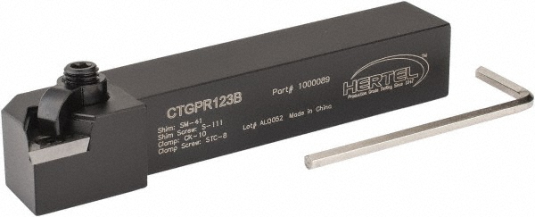 Kennametal Indexable Turning Toolholder: CTGPR163C, Clamp - 1097038