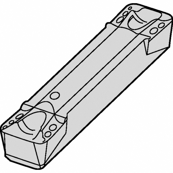 Kennametal Indexable Grooving Toolholder: A4SBR2020K2S12016020, External, Right Hand, 20 mm Max Workpiece Dia - 3865920