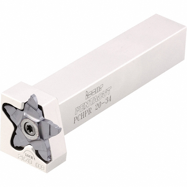 Iscar Indexable Grooving-Cutoff Toolholder: PCHPR19-24, 0.5 mm Min Groove Width, 6.5 mm Max Depth of Cut, Right Hand - 2302457