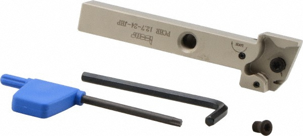 Iscar Indexable Grooving-Cutoff Toolholder: PCHPR19-24, 0.5 mm Min Groove Width, 6.5 mm Max Depth of Cut, Right Hand - 2302457