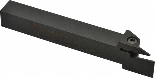 Kennametal Indexable Grooving-Cutoff Toolholder: A4SMR120217, 0.079" Min Groove Width, 17 mm Max Depth of Cut, Right Hand - 2976497