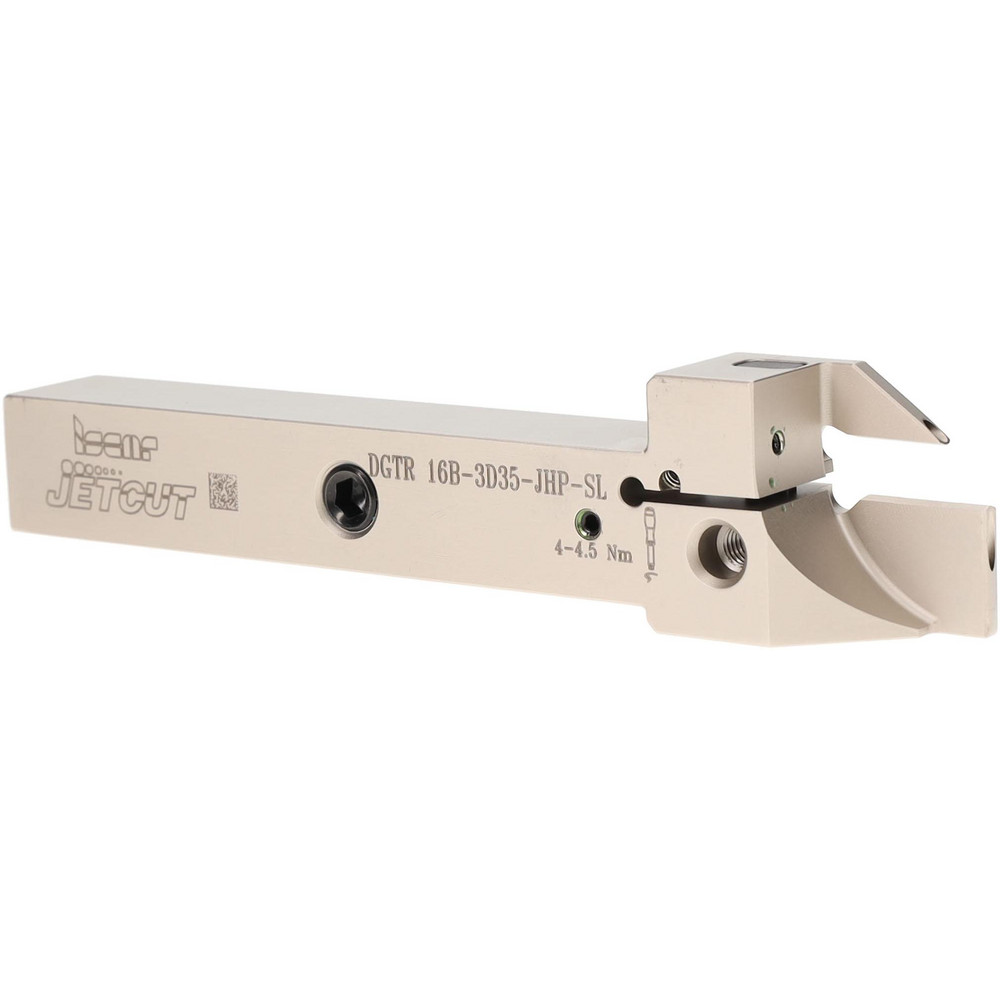 Iscar Indexable Grooving-Cutoff Toolholder: DGTL 16B-3D35, 3 to 3.18 mm Groove Width, 16 mm Max Depth of Cut, Left Hand - 2301399